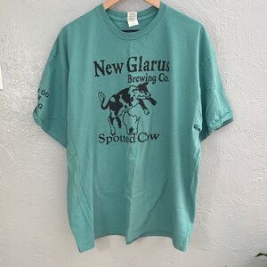 New Glarus Brewery Co. Spotted Cow Graphic T-Shirt XXL Beer Only in Wisconsin